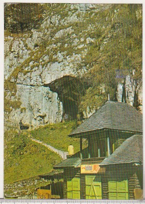 bnk cp Jud Arges - Pestera Dambovicioara - circulata - marca fixa foto