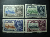 STRAITS SEETLEMENTS 1935 SERIE GEORGE V JUBILEUL DE ARGINT