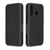 Husa tip carte huawei p30 lite techsuit, inchidere magnetica, negru