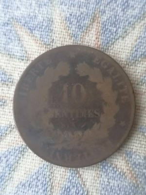 10 CENTIMES 1880 A. FRANTA foto