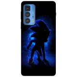 Husa compatibila cu Motorola Edge 20 Lite model Sonic the hedgehog, Silicon, TPU, Viceversa, Transparent, Carcasa
