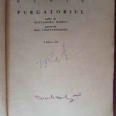Purgatoriul (ed. III) traducere Alexandru Marcu, ilustratii de Mac Constantinescu) Dante Alighieri