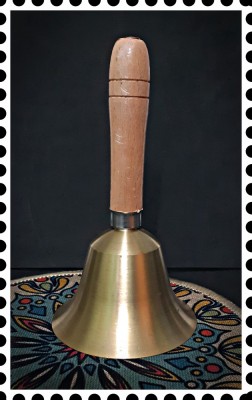 Clopotel din alama_14x8 cm foto