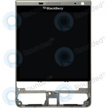 Capac frontal modul Blackberry Passport Display + LCD + digitizer argintiu foto