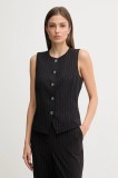 Dkny vestă culoarea negru, un singur r&acirc;nd de nasturi, UE5VS040