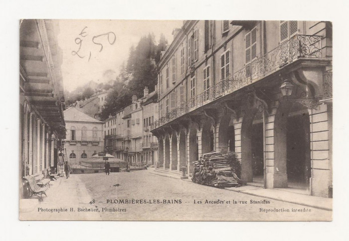 FV1 -Carte Postala -FRANTA- Plombieres Les Bains, necirculata 1900 - 1910