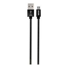 Cablu Date Grixx Optimum - Micro Usb To Usb, Impletit, Lungime 3m - Negru foto