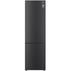 Combina frigorifica LG GBP62MCNBC, 384 l, No Frost, Compresor Smart Inverter, DoorCooling+, LinearCooling, NatureFresh, Clasa B, H 203 cm, Negru