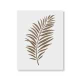 Cumpara ieftin Sablon Perete vopsire, tencuiala 900x600x0.7mm Single Palm Leaf Refolosibil, model MXSP7060