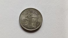 Zimbabwe -10 cents 1997 foto