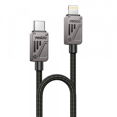 Cablu Date si Incarcare USB-C - Lightning Yesido CA195, 27W, 1.2m, Negru foto