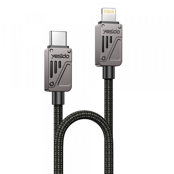 Cablu Date si Incarcare USB-C - Lightning Yesido CA195, 27W, 1.2m, Negru