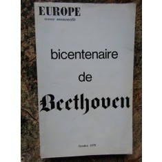 Europe: revue mensuelle BICENTENAIRE DE BEETHOVEN