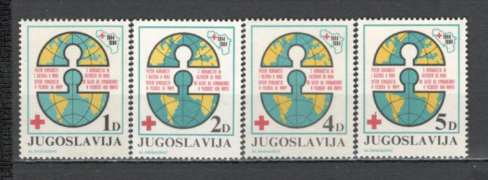 Iugoslavia.1984 Marci de binefacere-Crucea Rosie SI.674