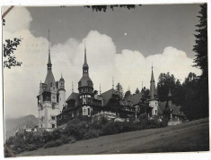 Castelul Peles reclama de epoca studio foto W Weiss Sinaia foto