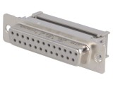 Conector HARTING D-Sub 25 pini mufă mamă IDC pentru cablu bandă drept