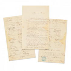 Petiție semnată de membrii Consiliului Orășenesc Pitești, 1863