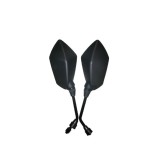 Set 2 Oglinzi Moto Universale &ndash; Vizibilitate Clară și Stil Negru Elegant pentru