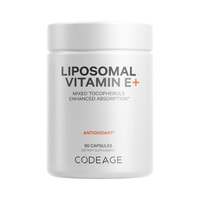 Codeage Liposomal Vitamin E, Vitamina E Liposomala, 90 Cps