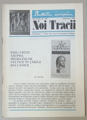 NOI TRACII , REVISTA FONDATA DE JOSIF CONSTANTIN DRAGAN , NR.99 , 1983 foto