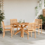 vidaXL Set de masă pentru grădină 3 pcs Maro 109 x 109 x 74 cm