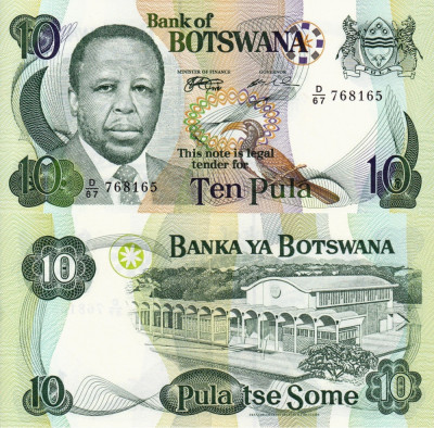 BOTSWANA 10 pula 1999 UNC!!! foto