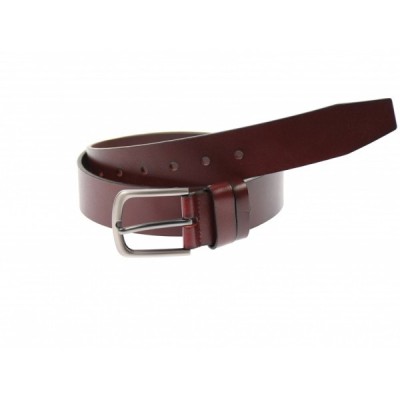 Curea barbati eleganta, din piele naturala, visinie 3.5 cm - DR1218VIS foto