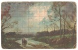 SV * Galati VEDERE PARTIALA * Imagine pictura * Exp. Pictor M. Nedeleanu 1932, Circulata, Fotografie, Printata