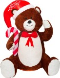 Decoratiune gonflabila de Craciun urs cu 3 LED albe, 120 cm