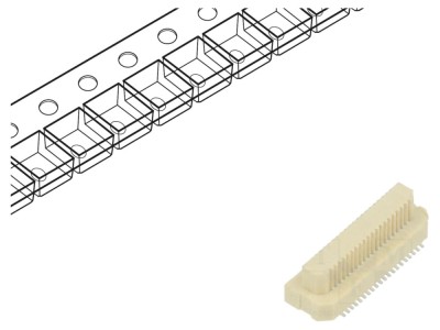 Conector PCB-PCB 40 pini SMT vertical foto