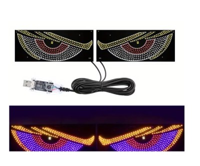 Lumini LED Devil, s Eye Auto , USB, Rosu Albastru Portocaliu, Lumini Ambientale pentru Masina si Camion foto