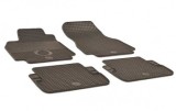 Covorase Auto Cauciuc Renault Megane 2 II (2002-2008) Umbrella, Gri Carbon, Set Complet Fata+Spate, Bordura Inalta