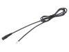 Cablu DC 5,5/2,5 Soclu Drept Negru 0,25m, WEST POL