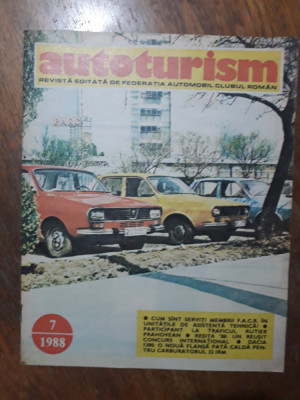 Revista Autoturism nr. 7 / 1988, coperta Dacia / CSP foto