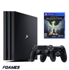 Consola Sony Playstation 4 Pro Ps4 1tb + Doua Controllere + Dragon Age: Inquisition PlayStation 4, Second-Hand