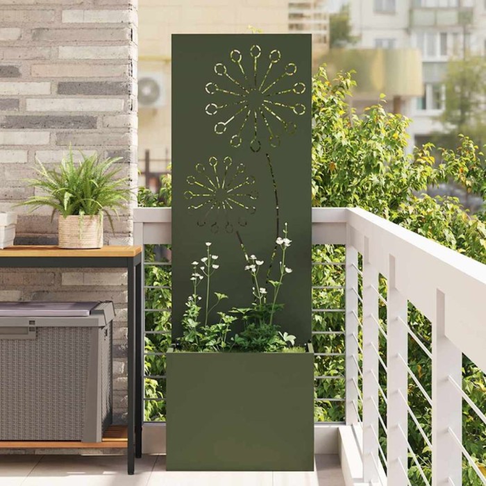 vidaXL Ecran de intimitate pentru grădină Olivengr&oslash;nn 50 x 140 cm 876458