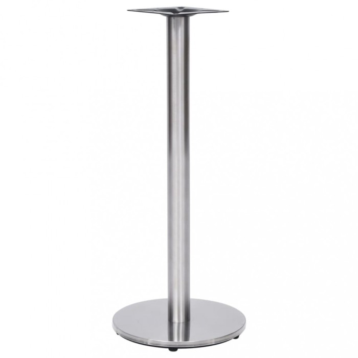 vidaXL Picior masă de bistro, argintiu, &Oslash;45x107 cm, oțel inoxidabil 325440