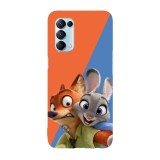 Husa compatibila cu Oppo A73 model Zootopia friends, Silicon, TPU, Viceversa, Transparent, Carcasa
