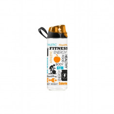 Sticla sport din plastic, 750 ml, model fitness foto