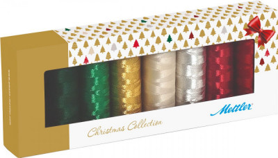 Ata Brodat Mettler Poly Sheen Kit Christmas, set 8 buc, No.40 200m foto