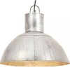 VidaXL Lampă suspendată, 25 W, argintiu, rotund, 48 cm, E27 320563