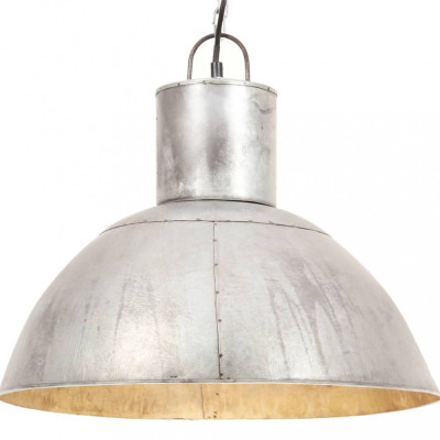 vidaXL Lampă suspendată, 25 W, argintiu, rotund, 48 cm, E27 320563 foto