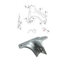 Suport aripa fata SKODA FABIA (5J), 03.2007-2015; ROOMSTER/PRAKTIK (5J), 07.2006-2015, partea dreapta, original, exterior,