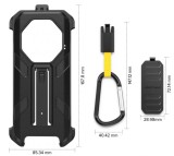 Cumpara ieftin Carcasa pentru Ulefone ARMOR X32 Series, Negru, PC, Protectie 360 , Clip Rotativ, Carabina, Multifunctionala