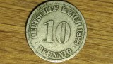 Germania - moneda de colectie istorica - 10 pfennig 1888 A - Berlin - frumoasa !, Europa