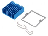 Radiator extrudat cu aripioare BGA albastru 32,5mm 5,9&deg;C/W