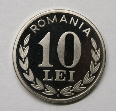 10 LEI 2003 . PROOF . DIN SET DE MONETARIE 2003 . foto