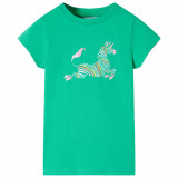 Tricou pentru copii, verde, 140 GartenMobel Dekor, vidaXL