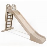 Tobogan Copii MyKids 243 cm, Plastic Rezistent UV, 3+, Exterior/Interior, Beige/Brown