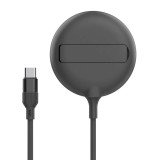 &Atilde;nc&Auml;rc&Auml;tor f&Auml;r&Auml; fir, wireless, portabil flippy, magsafe 15w, mufa conectare adaptor type c, functie suport, pentru seriile iphone 14, iphone 13 s